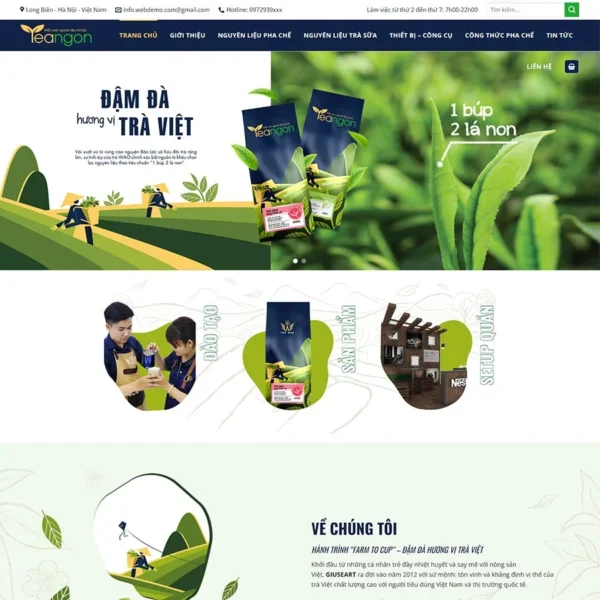 Website bán nguyên liệu trà sữa 02
