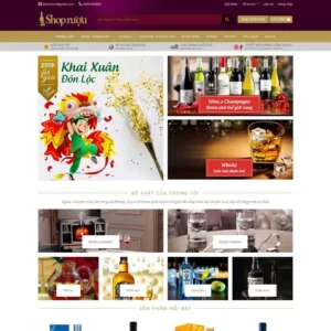 Website cửa hàng bán rượu