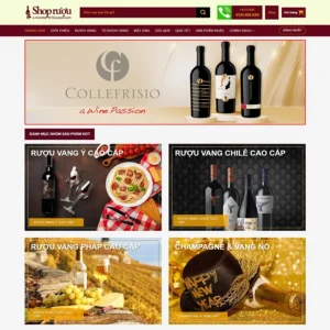 Website cửa hàng bán rượu 02
