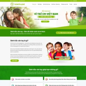 Website dịch vụ sinh trắc vân tay