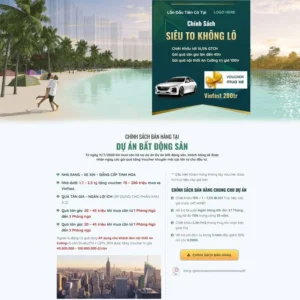 Website landing page dự án bất động sản