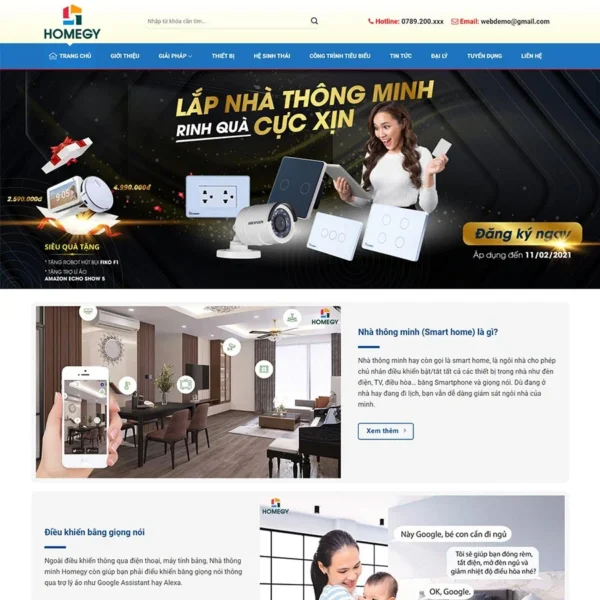 Website nhà thông minh, smarthome 03