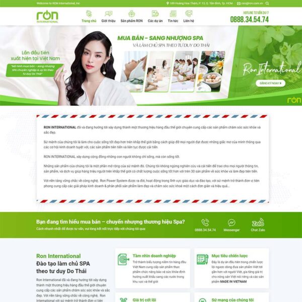 Website nhượng quyền spa