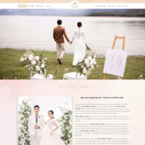 Website dịch vụ studio, chụp ảnh cưới 01