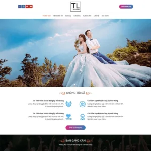 Website dịch vụ studio, chụp ảnh cưới 05
