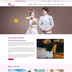 Website dịch vụ studio, chụp ảnh cưới 06