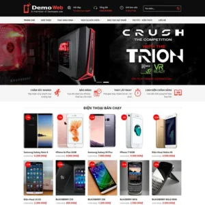 Website dịch vụ chăm sóc, sửa chữa điện thoại