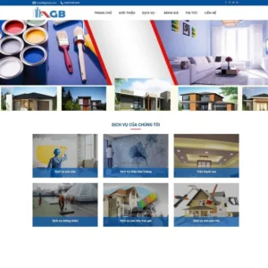 Website dịch vụ sơn nhà, sửa nhà