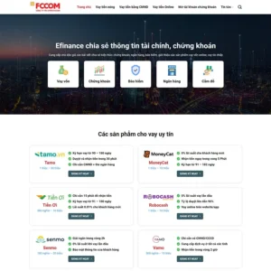 Website vay vốn, tài chính 04