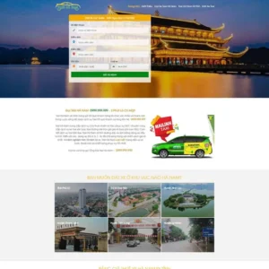 Website Landing page dịch vụ taxi