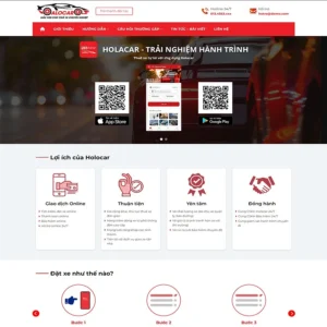 Website dịch vụ thuê xe taxi 03