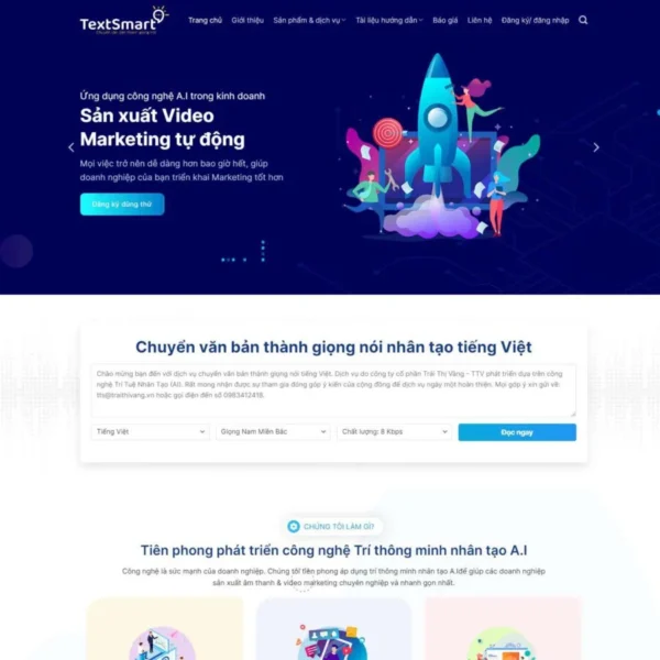Website dịch vụ chuyển văn bản thành giọng nói