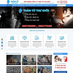 Website công ty, dịch vụ thám tử