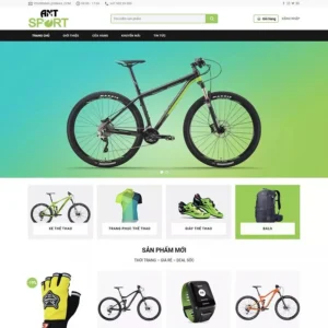 Website bán xe đạp, đồ thể thao