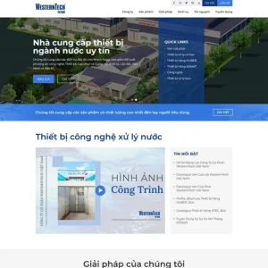 Website thiết bị công nghệ xử lý nước