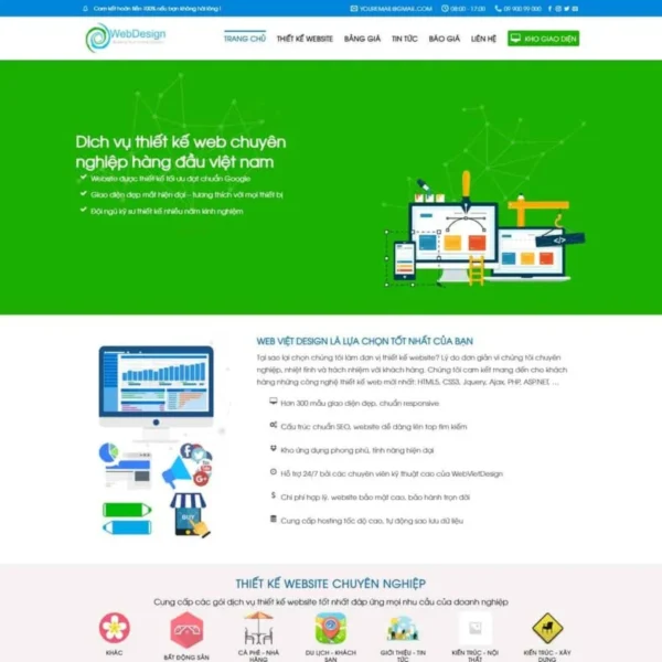 Website công ty thiết kế website