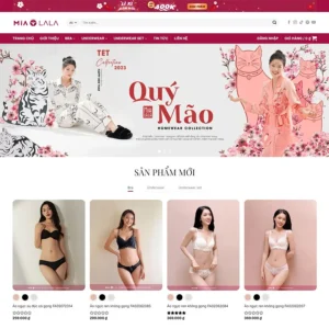 Website thời trang nội y 02
