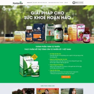 Website thực phẩm chức năng 08
