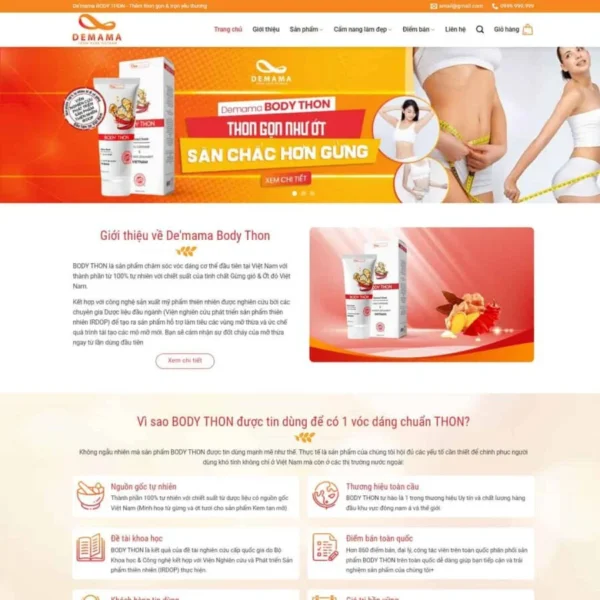 Website thực phẩm chức năng 09