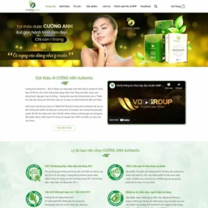 Website thực phẩm chức năng 05