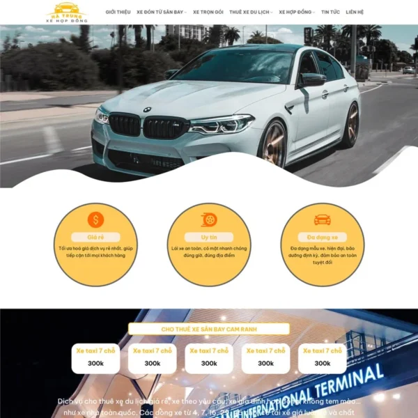 Website dịch vụ thuê xe 06