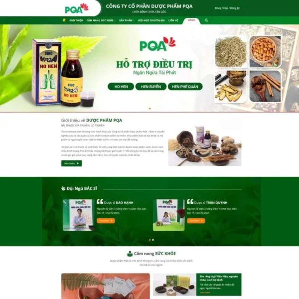 Website bán dược phẩm, thuốc nam
