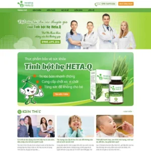 Website bán sản phẩm tinh bộ hẹ