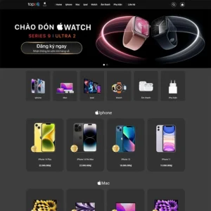 Website bán điện thoại, phụ kiện giống TopZone 02