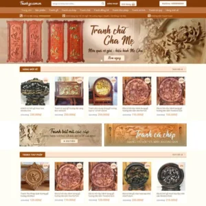 Website bán tranh gỗ