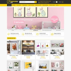 Website bán tranh tường, canvas