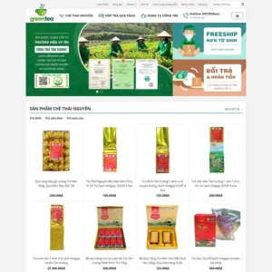 Website bán trà xanh 03