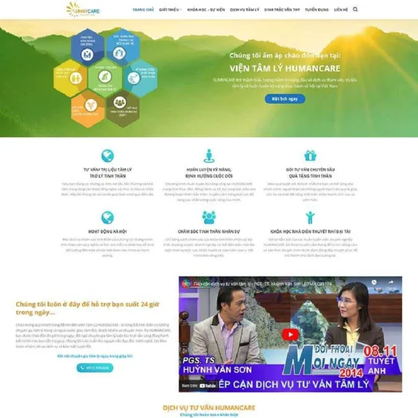 Website dịch vụ tư vấn tâm lý