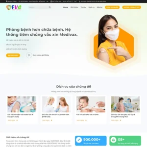 Website trung tâm tiêm chủng vắc xin
