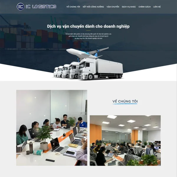 Website công ty vận chuyển 03