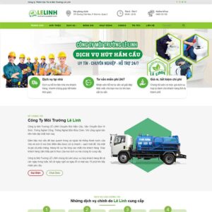 Website dịch vụ hút bể phốt, vệ sinh