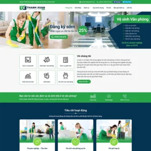 Website dịch vụ vệ sinh 04