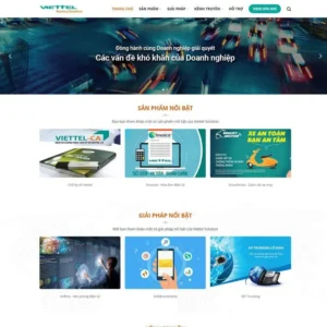 Website giới thiệu công ty dịch vụ viễn thông, internet