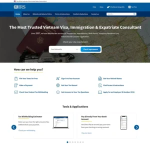 Website cấp visa du lịch nước ngoài