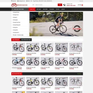 Website cửa hàng bán xe đạp