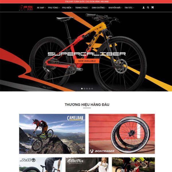 Website bán phụ kiện xe đạp
