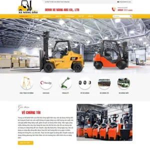 Website bán xe và thiết bị nâng hàng hóa