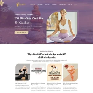 Website trung tâm dạy Yoga