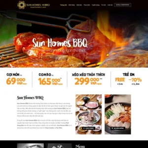 Website giới thiệu nhà hàng bbq