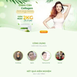 Website Landing page bột giảm cân