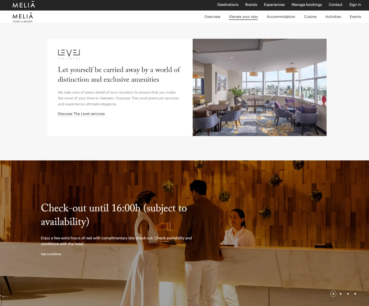 Thiết kế website khách sạn: Giải pháp tăng doanh thu trong thời đại số 1 Thiết kế website khách sạn 5 sao Meliá Hanoi hỗ trợ đa ngôn ngữ