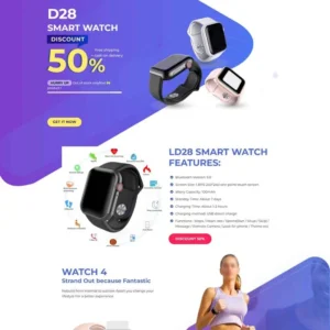 Website landing page bán đồng hồ thông minh smartwatch