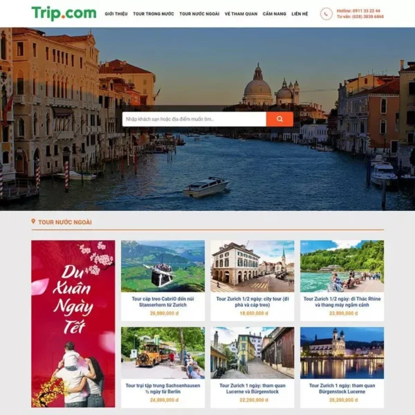 Website bán tour du lịch 10