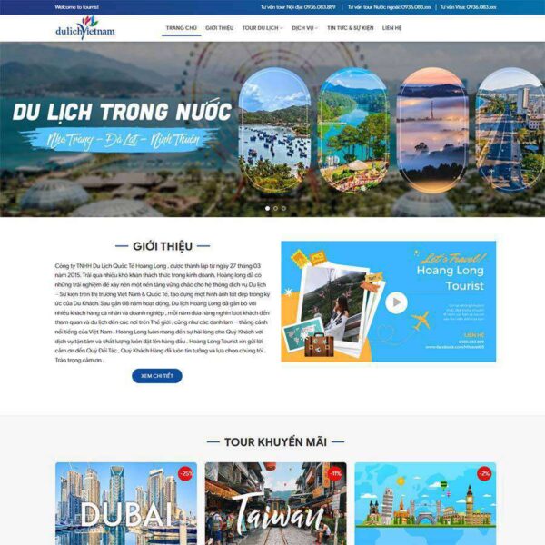 Website du lịch 16