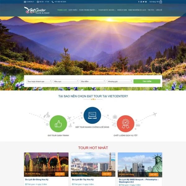 Website du lịch 17