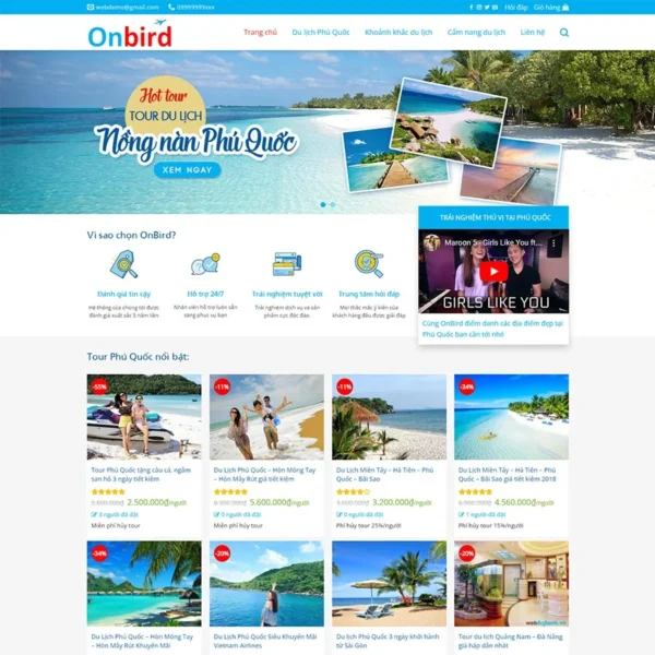 Website du lịch 20